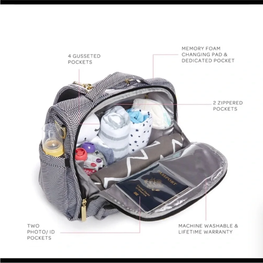 JuJuBe Queen of the Nile Diaper Bag Backpack & Tote